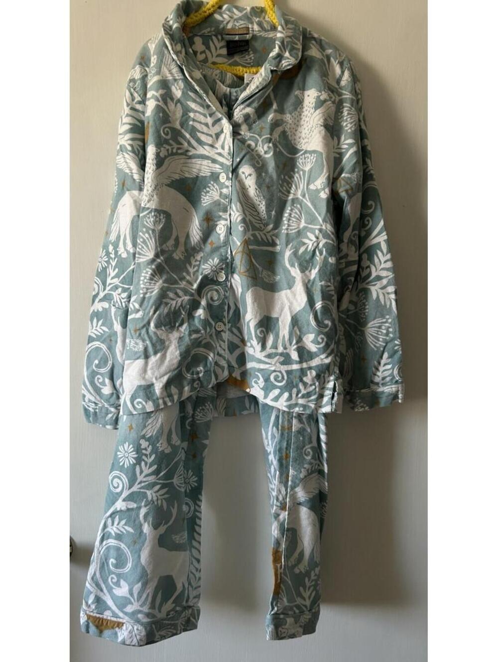 Pottery Barn Teen (junior) Harry Potter Pajama Set - Mystic Mint - size L Jr.